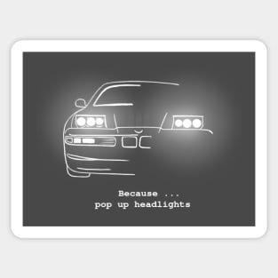 PopUp headlights bmw 8 SERIE Sticker